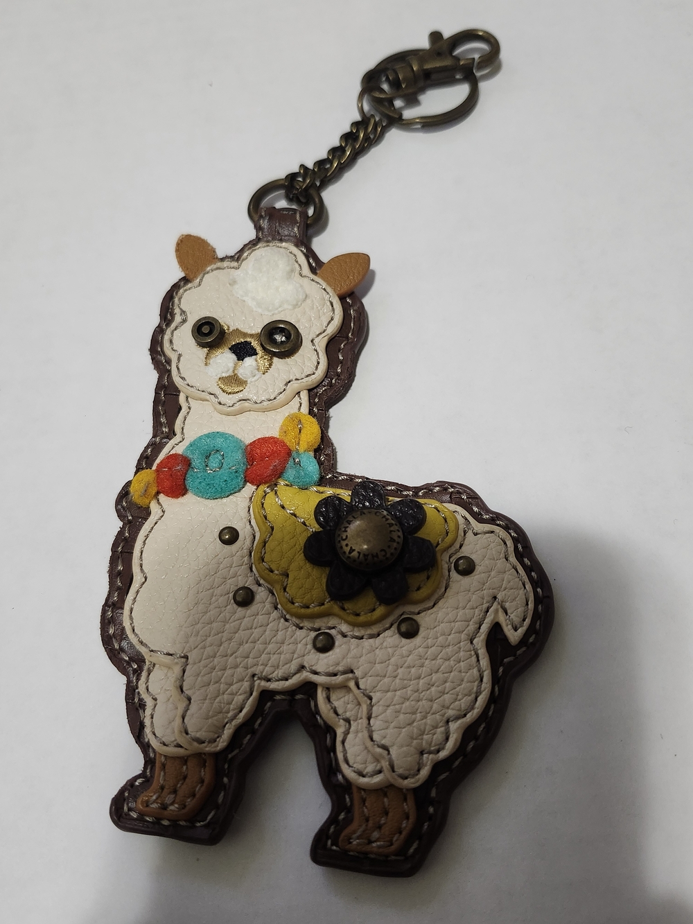 CHALA Llama Keychain Bag Charm - Cream Multicolor WITH FREE GIFT
